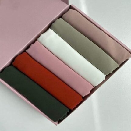 Chiffon hijab 6 pcs combo